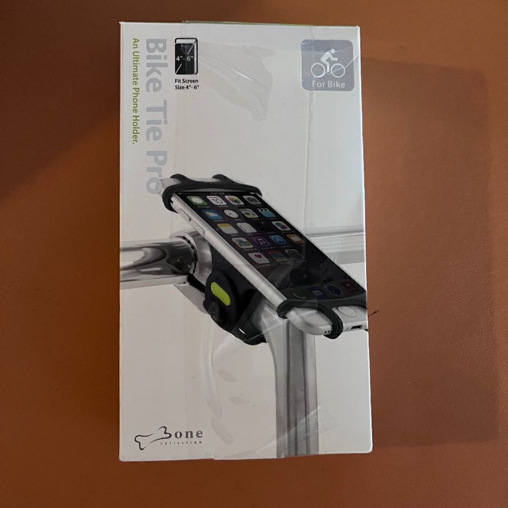 NEW Bike Tie Pro Cell Phone Holder For Bike Scooter Stroller Tread Mill Eliptica